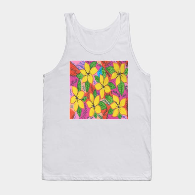 Tropical Plumeria Garden Tank Top by DanielleGensler